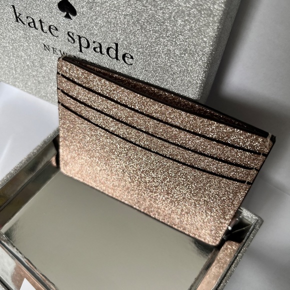 Kate Spade Glitter Small Slim Cardholder - Picture 3 of 3